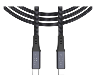 FIXED Pleciony Kabel USB-C/USB-C 1,2m USB4 gen2 4K/60Hz 240W gray FIXDBP-CC12-GR - 1342380 - zdjęcie 2
